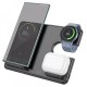 Бездротовий зарядний пристрій Wireless Charger 3 in 1 Hoco CQ2 SAM Watch black