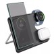 Бездротовий зарядний пристрій Wireless Charger 3 in 1 Hoco CQ2 SAM Watch black