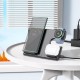 Бездротовий зарядний пристрій Wireless Charger 3 in 1 Hoco CQ2 SAM Watch black