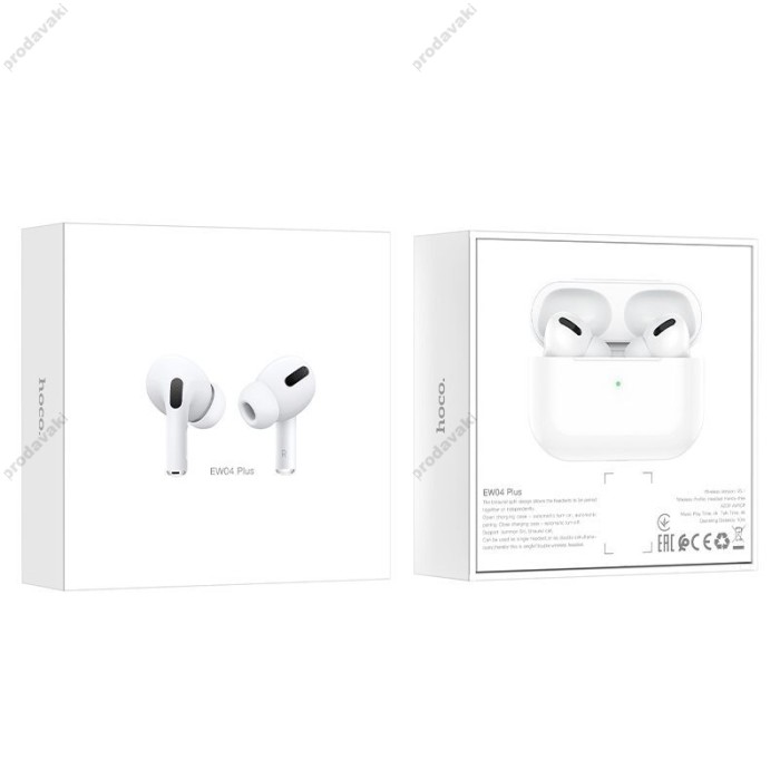 Бездротові Bluetooth навушники HOCO EW04 Plus series tru wireless headset BT 5.1 White