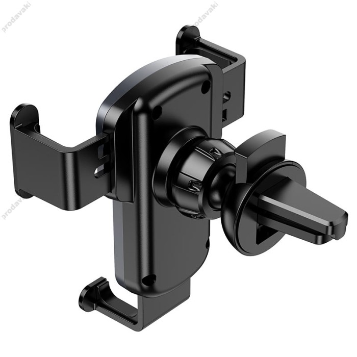 Автомобільний тримач Hoco CA103 vertical and horizontal air outlet gravity car holder Black