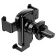 Автомобільний тримач Hoco CA103 vertical and horizontal air outlet gravity car holder Black