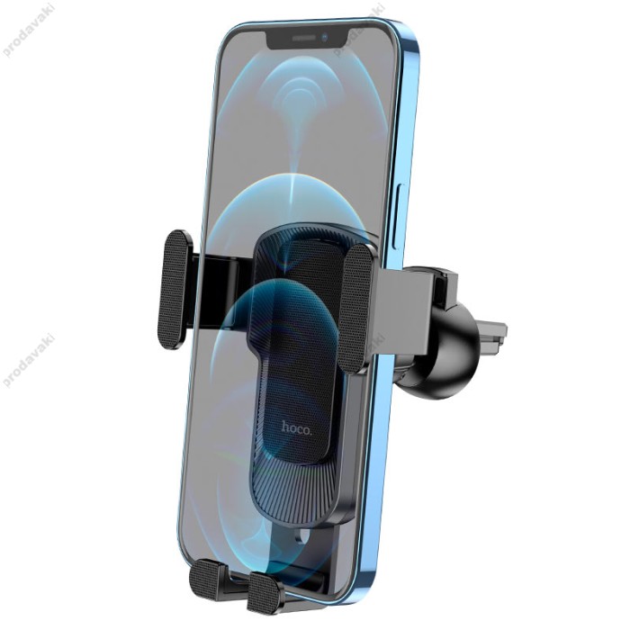 Автомобільний тримач Hoco CA103 vertical and horizontal air outlet gravity car holder Black