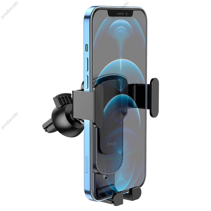 Автомобільний тримач Hoco CA103 vertical and horizontal air outlet gravity car holder Black