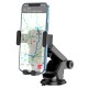 Автомобільний тримач Hoco CA104 vertical and horizontal telescopic gravity vehicle holder Black
