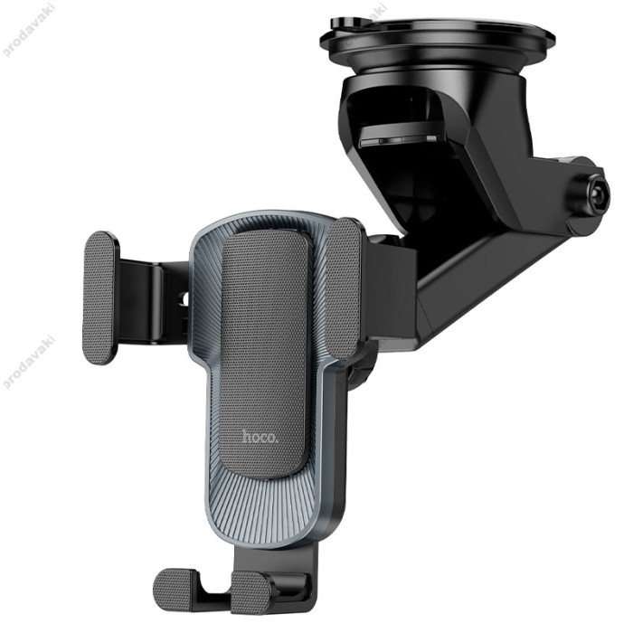 Автомобільний тримач Hoco CA104 vertical and horizontal telescopic gravity vehicle holder Black