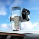 Автомобільний тримач Hoco CA104 vertical and horizontal telescopic gravity vehicle holder Black