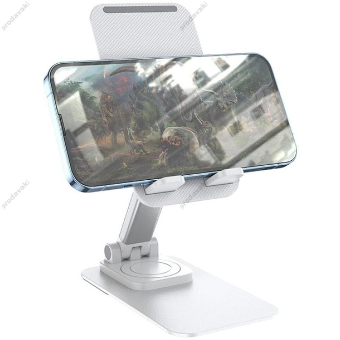 Настільний тримач Hoco PH50 Ivey folding rotatable desktop holder white