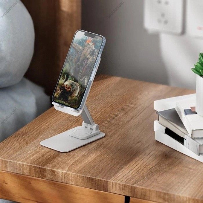 Настільний тримач Hoco PH50 Ivey folding rotatable desktop holder white