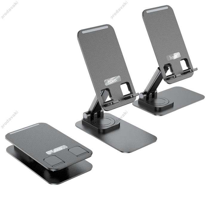 Настільний тримач Hoco PH50 Ivey folding rotatable desktop holder black