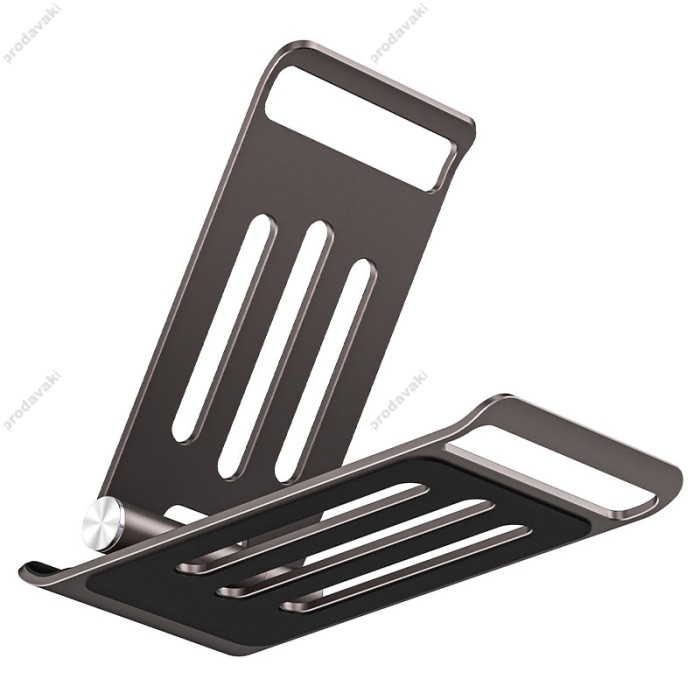 Настільна підставка HOCO PH49 Elegant metal folding desktop holder Gray