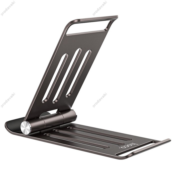 Настільна підставка HOCO PH49 Elegant metal folding desktop holder Gray