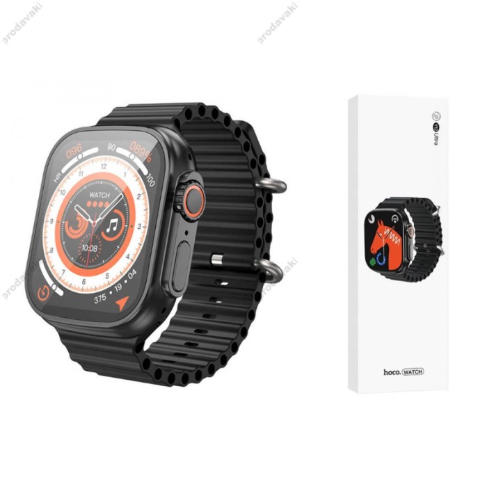 Смарт-годинник HOCO Y12 Ultra smart sports watch (call version) Black