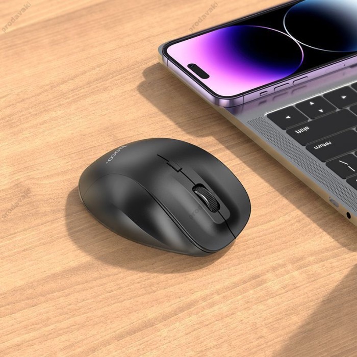 Комп'ютерна Миша HOCO GM24 Mystic 6-button 2-mode wireless mouse Black