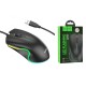 Комп'ютерна Миша HOCO GM19 Enjoy gaming luminous wired mouse Black