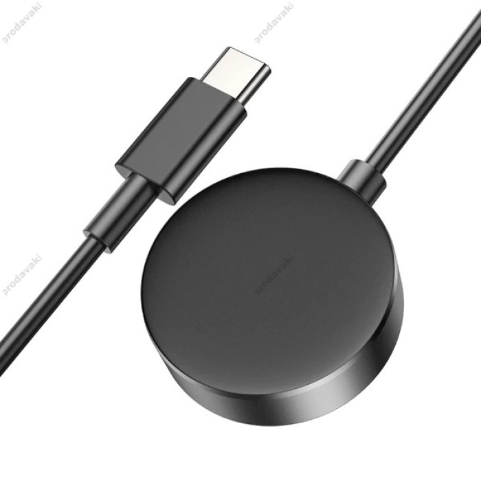 Зарядний пристрій для Samsung Watch HOCO CW48 SAM smart watch wireless charger Black