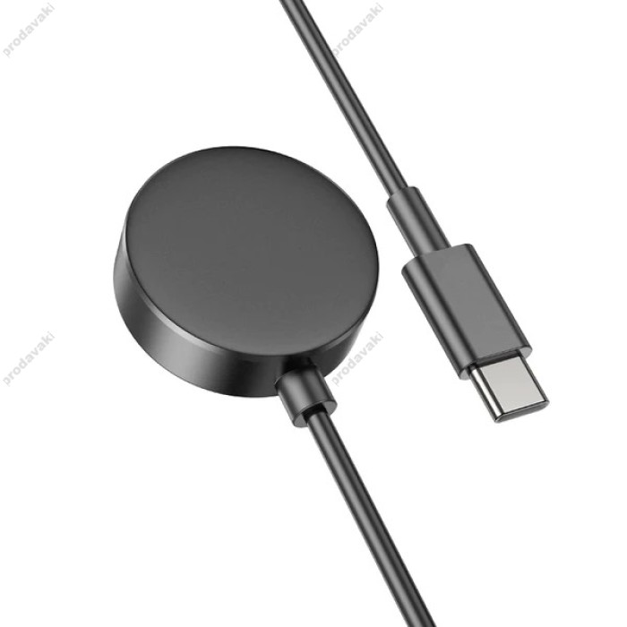 Зарядний пристрій для Samsung Watch HOCO CW48 SAM smart watch wireless charger Black