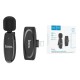 Бездротовий мікрофон Hoco L15 iPhone Lightning Wireless Digital Microphone Crystal lavalier Black