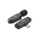 Бездротовий мікрофон Hoco L15 Type-C Wireless Digital Microphone Crystal lavalier Black