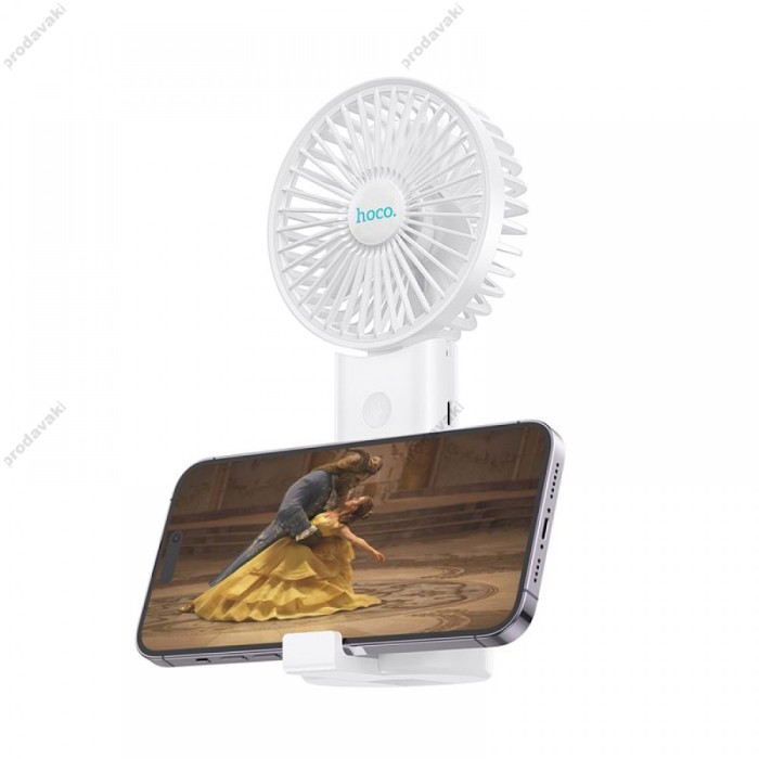 Портативний вентилятор HOCO F15 handheld folding fan White