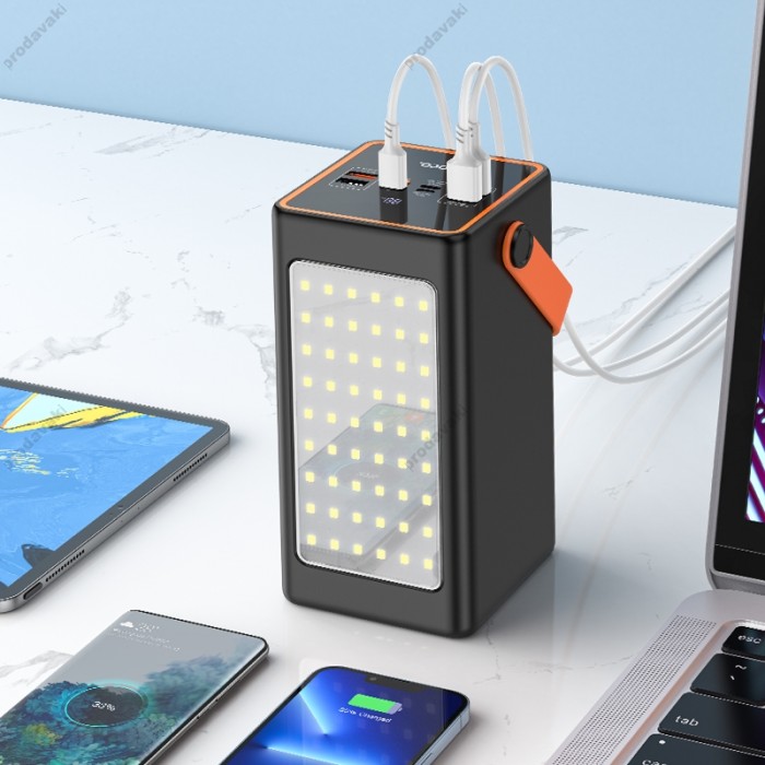 Повербанк портативний акумулятор Power bank Hoco J107 Super 22.5W universal 90000mAh Black