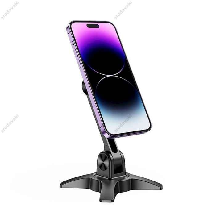 Настільна підставка Hoco HD2 Joy ring magnetic desktop stand Black