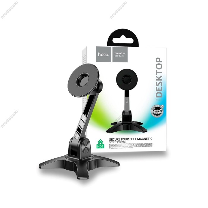 Настільна підставка Hoco HD2 Joy ring magnetic desktop stand Black