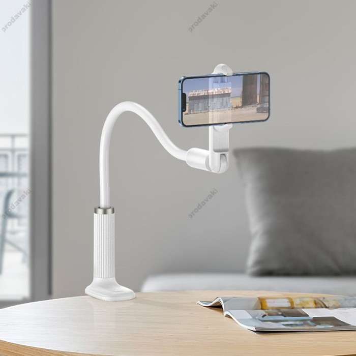 Настільна підставка для телефону Hoco HD4 Sea View Desktop Lazy Phone Holder White