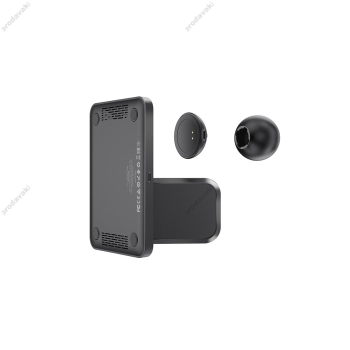Бездротовий зарядний пристрій HOCO CW33 Ultra-Charge 3-in-1 vertical ws fast charge 15W / 7.5W / 3W Black