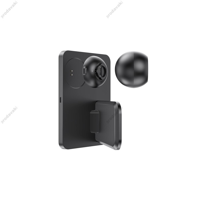 Бездротовий зарядний пристрій HOCO CW33 Ultra-Charge 3-in-1 vertical ws fast charge 15W / 7.5W / 3W Black