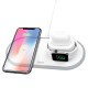 Бездротовий зарядний пристрій HOCO CW21 Wisdom 3-in-1 for iPhone / iWatch / AirPods 2A White