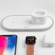 Бездротовий зарядний пристрій HOCO CW21 Wisdom 3-in-1 for iPhone / iWatch / AirPods 2A White