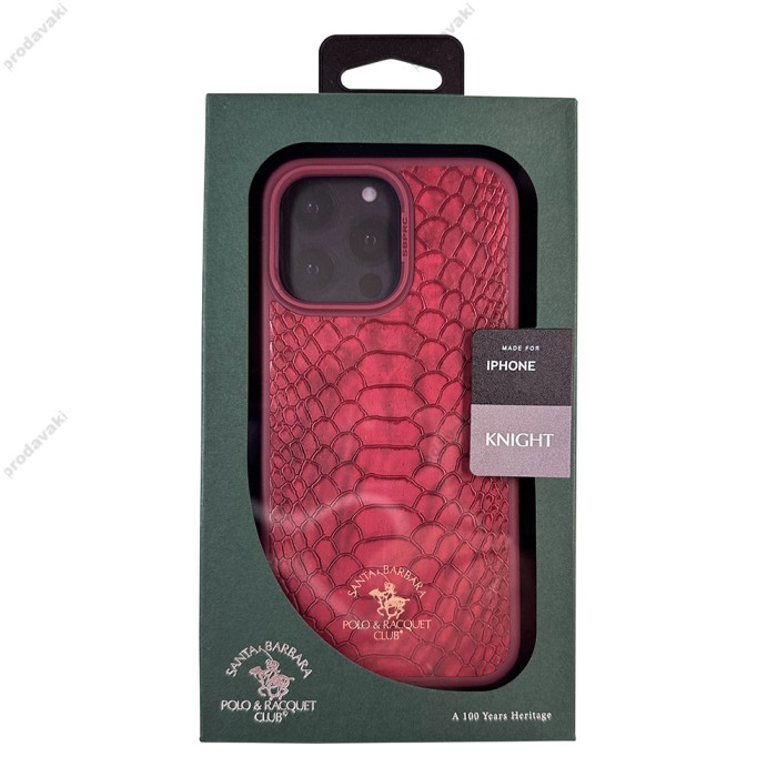 Чохол Santa Barbara Polo & Racquet Club Knight iPhone 15 Plus Red