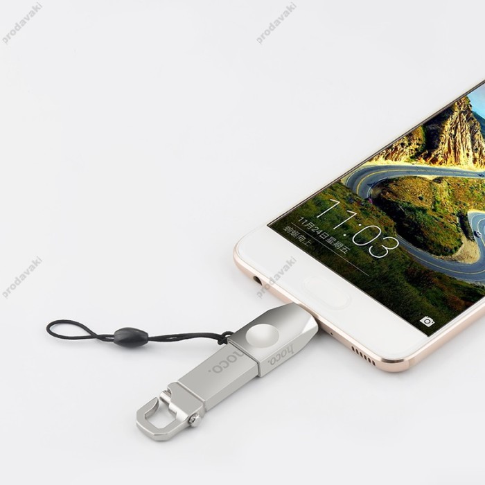 Перехідник HOCO UA9 Type-C OTG Adapter Gray