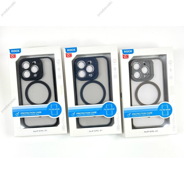 Чохол Rock Guard Foldable Series TPU Case with Magsafe iPhone 15 Plus Titanium Black