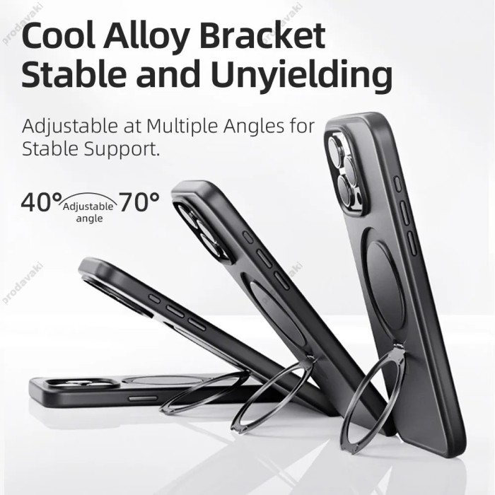 Чохол ROCK Guard with Magnetic (Foldable Magnetic Ring) for iPhone 15 Titanium Blue