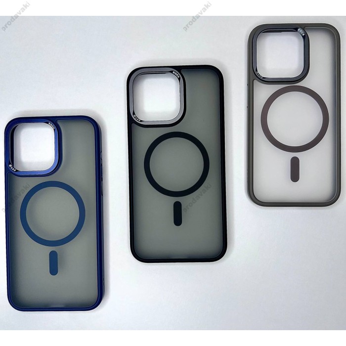 Чохол ROCK Metal-Lens Shield with Magnetic for iPhone 15 Pro Max Titanium Blue