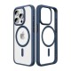 Чохол для iPhone 15 Pro Rock Guard Clear with magnetic Blue
