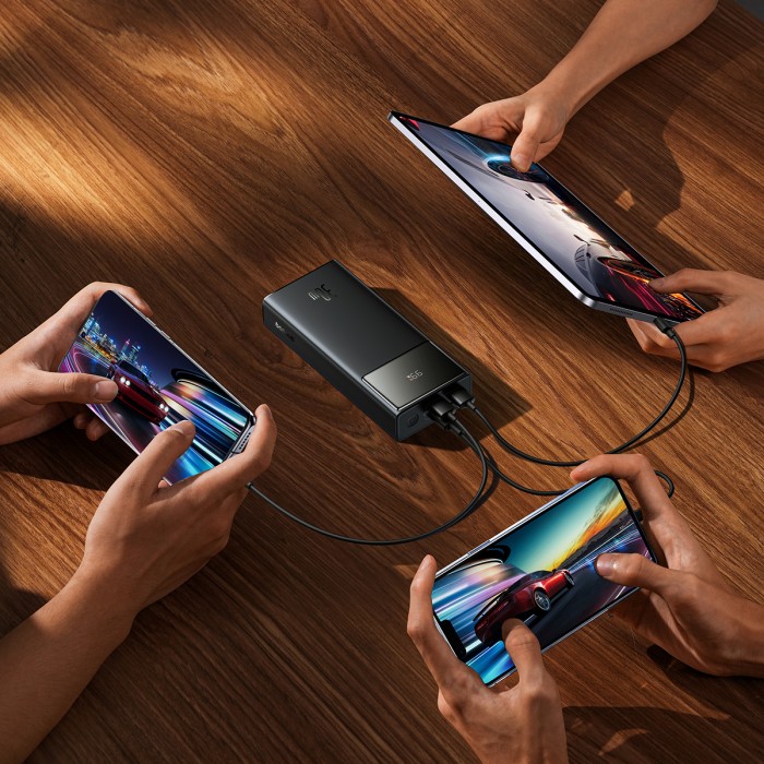 Повербанк портативний акумулятор Power Bank Baseus Star-Lord Digital 30W 20000 mAh Cluster White P10022904213-00