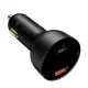 Автомобільний зарядний пристрій Baseus Superme Digital Display PPS (Type-C Cable) 100W Black TZCCZX-01