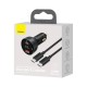 Автомобільний зарядний пристрій Baseus Superme Digital Display PPS (Type-C Cable) 100W Black TZCCZX-01