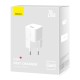 Мережевий зарядний пристрій Baseus GaN5 Fast Charger (mini) 20W White CCGN050102