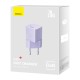 Мережевий зарядний пристрій Baseus GaN5 Fast Charger (mini) 20W Purple CCGN050105