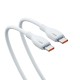 Кабель Baseus Pudding Series Fast Charging Cable Type-C to Type-C 100W 5A 2m White P10355702221-01