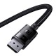 Кабель Baseus High Definition Series Adapter Cable DP to DP 8K 2m Black B00633706111-02