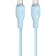 Кабель Baseus Pudding Series Fast Charging Cable Type-C to Type-C 100W 5A 1.2m Blue P10355702311-00