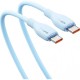 Кабель Baseus Pudding Series Fast Charging Cable Type-C to Type-C 100W 5A 1.2m Blue P10355702311-00