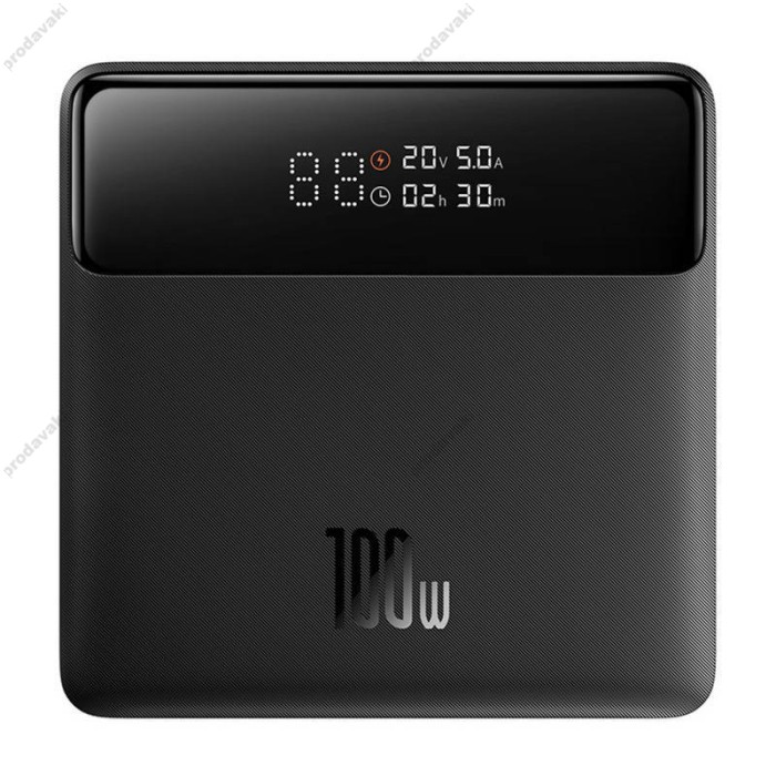 Повербанк портативний акумулятор Power bank Baseus Blade Power Digital Display HDEdition 100W 20000 mAh Black PPBL000301