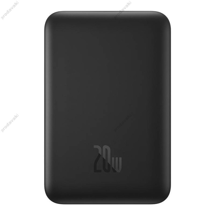 Повербанк портативний акумулятор Power bank Baseus Magnetic Mini MagSafe магнітний 20W 10000 mAh Black PPCX070001