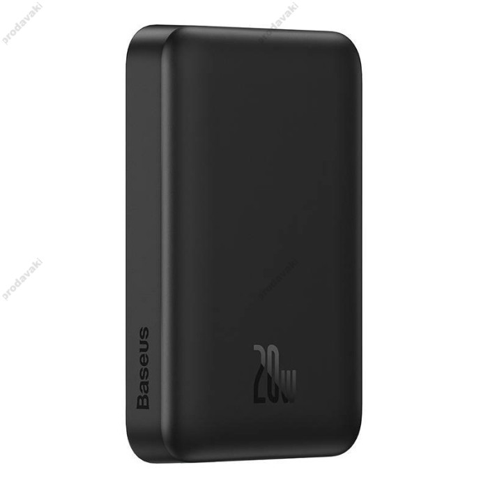 Повербанк портативний акумулятор Power bank Baseus Magnetic Mini MagSafe магнітний 20W 10000 mAh Black PPCX070001